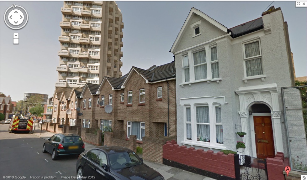Google street view of 46 Grantham Street today, appears to be only remaining building from 1930s